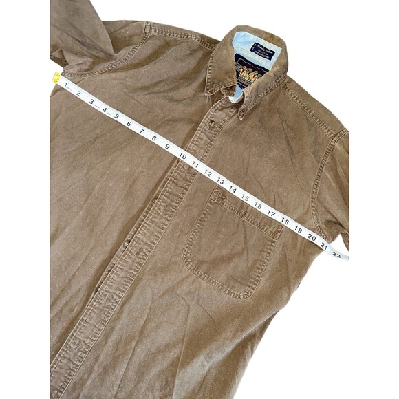 Vintage Chaps Ralph Lauren Button Up Denim Jean Shirt Mens 14 1/2 32-33 (B15) - Picture 4 of 5